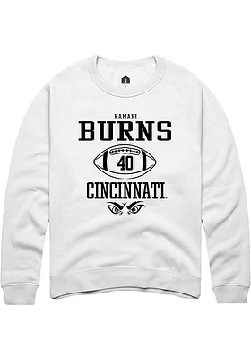 Kamari Burns Rally Cincinnati Bearcats Mens NIL Sport Icon Long Sleeve Crew Sweatshirt