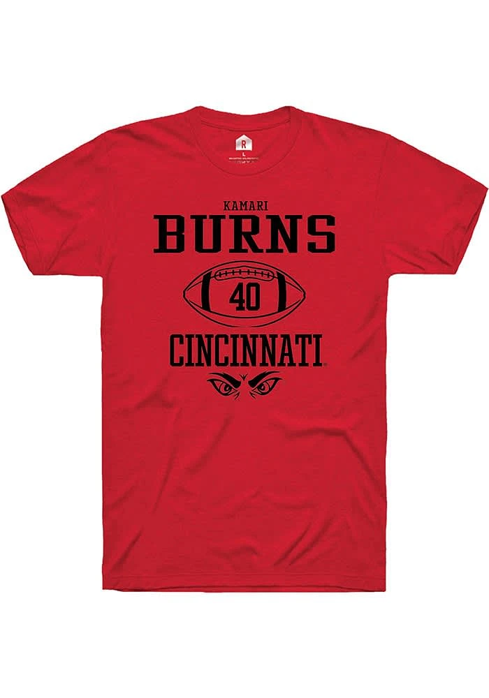 Kamari Burns Cincinnati Bearcats Rally NIL Sport Icon Short Sleeve T Shirt