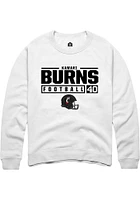 Kamari Burns Rally Cincinnati Bearcats Mens NIL Stacked Box Long Sleeve Crew Sweatshirt