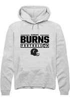 Kamari Burns Rally Cincinnati Bearcats Mens NIL Stacked Box Long Sleeve Hoodie