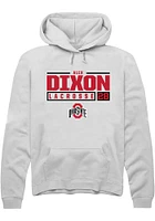 Alex Dixon Rally Ohio State Buckeyes Mens NIL Stacked Box Long Sleeve Hoodie