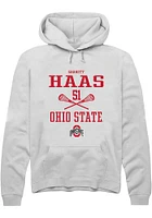 Garrett Haas Rally Ohio State Buckeyes Mens NIL Sport Icon Long Sleeve Hoodie