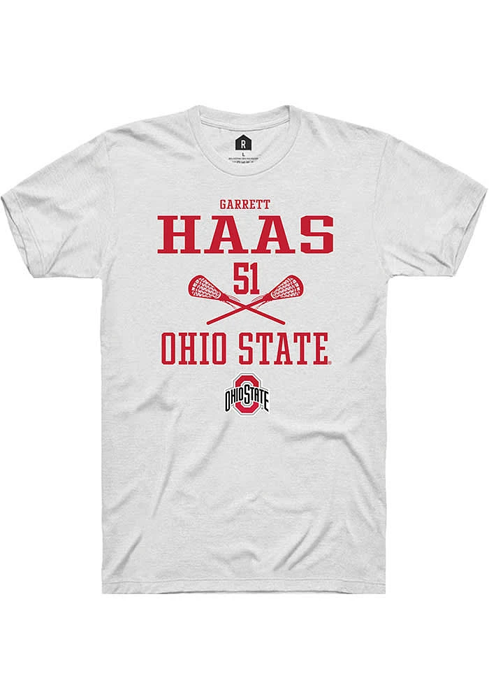 Garrett Haas Ohio State Buckeyes Rally NIL Sport Icon Short Sleeve T Shirt