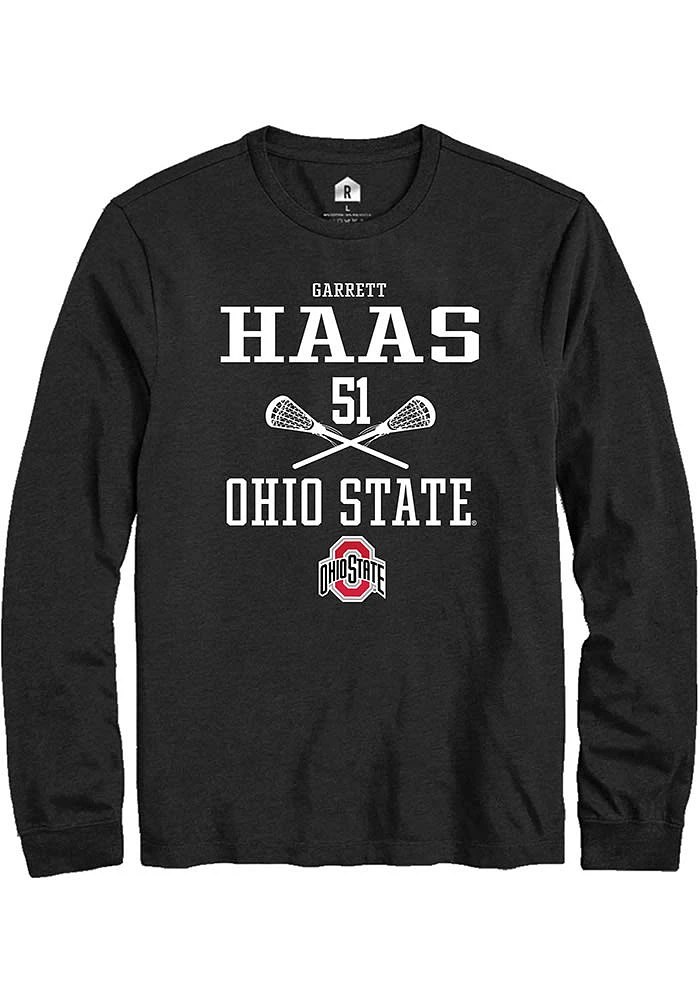 Garrett Haas Ohio State Buckeyes Rally NIL Sport Icon Long Sleeve T Shirt