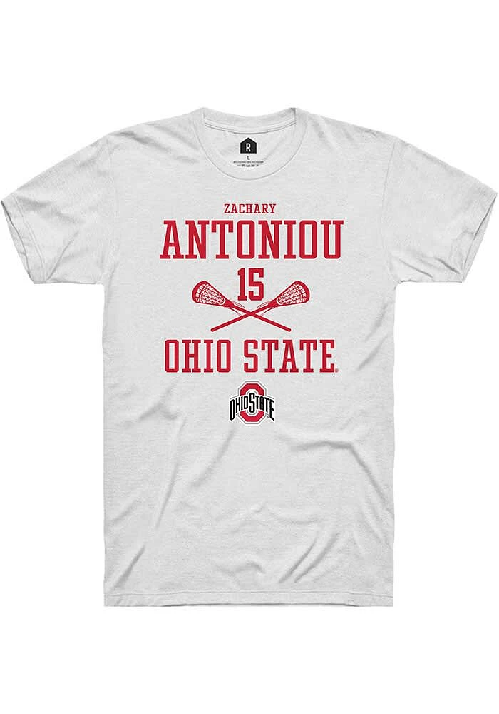 Zachary Antoniou Ohio State Buckeyes Rally NIL Sport Icon Short Sleeve T Shirt