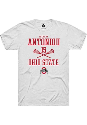 Zachary Antoniou Ohio State Buckeyes Rally NIL Sport Icon Short Sleeve T Shirt