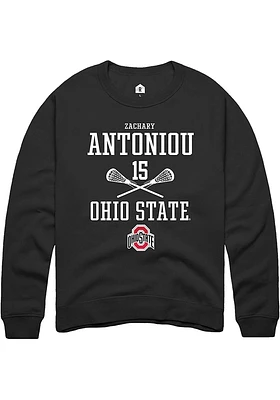 Zachary Antoniou Rally Ohio State Buckeyes Mens NIL Sport Icon Long Sleeve Crew Sweatshir