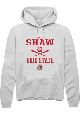 Hunter Shaw Rally Ohio State Buckeyes Mens NIL Sport Icon Long Sleeve Hoodie