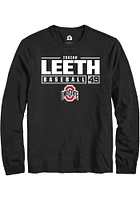 Isaiah Leeth Ohio State Buckeyes Rally NIL Stacked Box Long Sleeve T Shirt