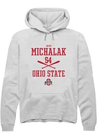 Jake Michalak Rally Ohio State Buckeyes Mens NIL Sport Icon Long Sleeve Hoodie