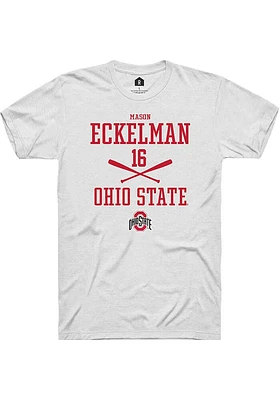 Mason Eckelman Ohio State Buckeyes Rally NIL Sport Icon Short Sleeve T Shirt