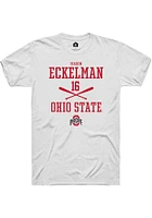 Mason Eckelman Ohio State Buckeyes Rally NIL Sport Icon Short Sleeve T Shirt