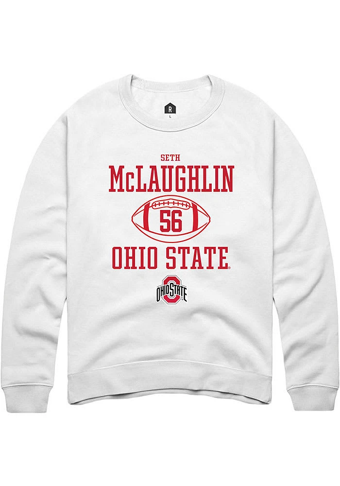 Seth McLaughlin Rally Ohio State Buckeyes Mens NIL Sport Icon Long Sleeve Crew Sweatshirt