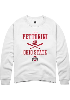 Tyler Pettorini Rally Ohio State Buckeyes Mens NIL Sport Icon Long Sleeve Crew Sweatshirt