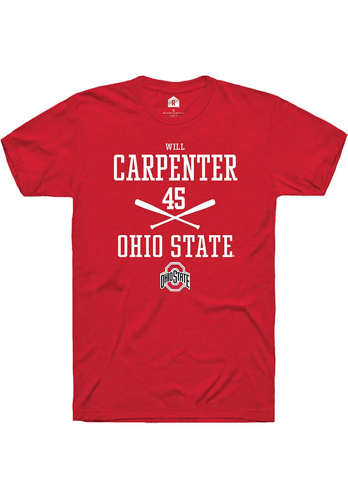 Will Carpenter Ohio State Buckeyes Rally NIL Sport Icon Short Sleeve T Shirt