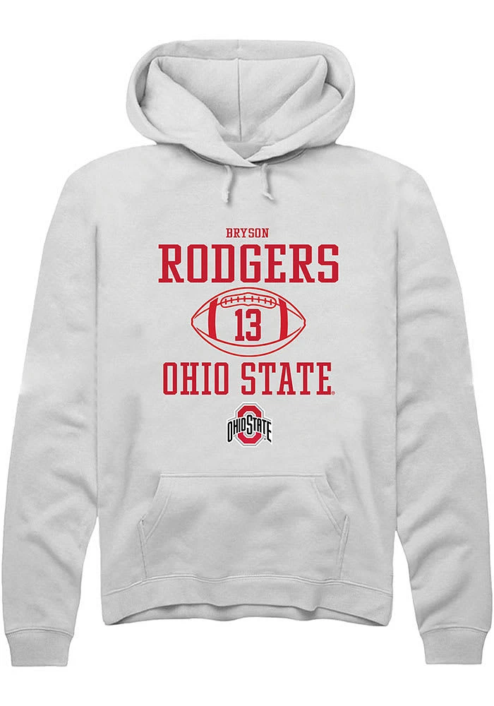 Bryson Rodgers Rally Ohio State Buckeyes Mens NIL Sport Icon Long Sleeve Hoodie