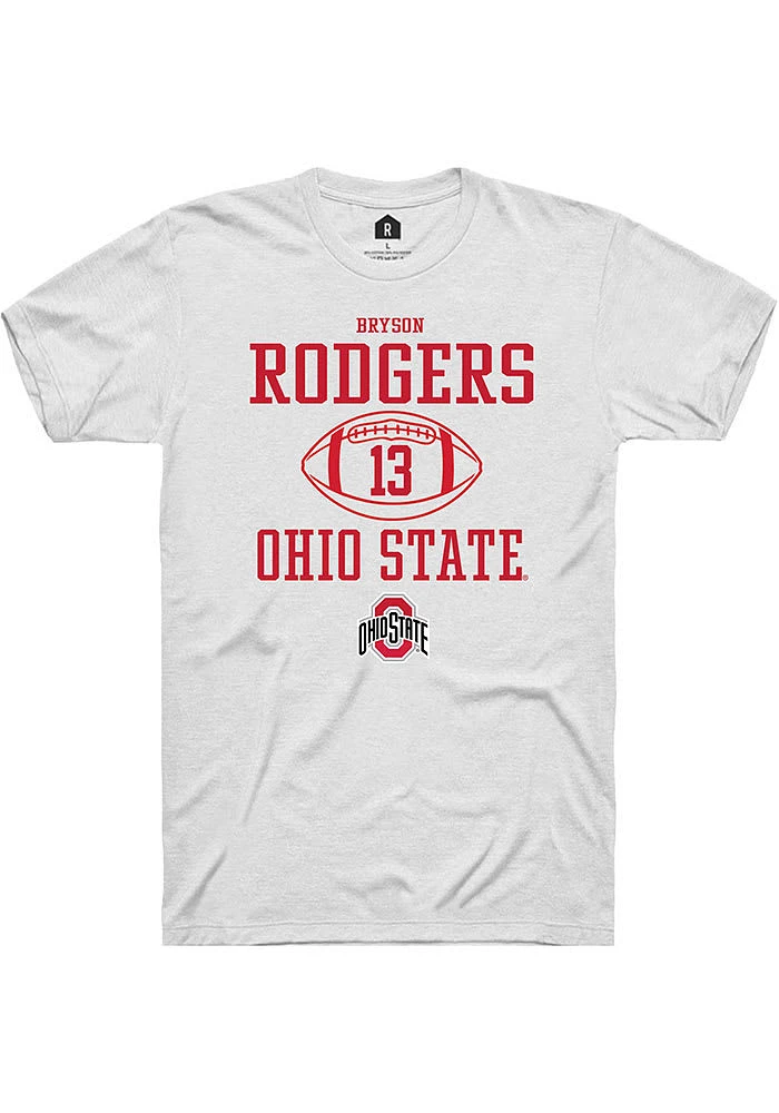 Bryson Rodgers Ohio State Buckeyes Rally NIL Sport Icon Short Sleeve T Shirt