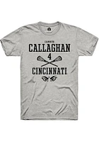 Camryn Callaghan  Cincinnati Bearcats Ash Rally NIL Sport Icon Short Sleeve T Shirt