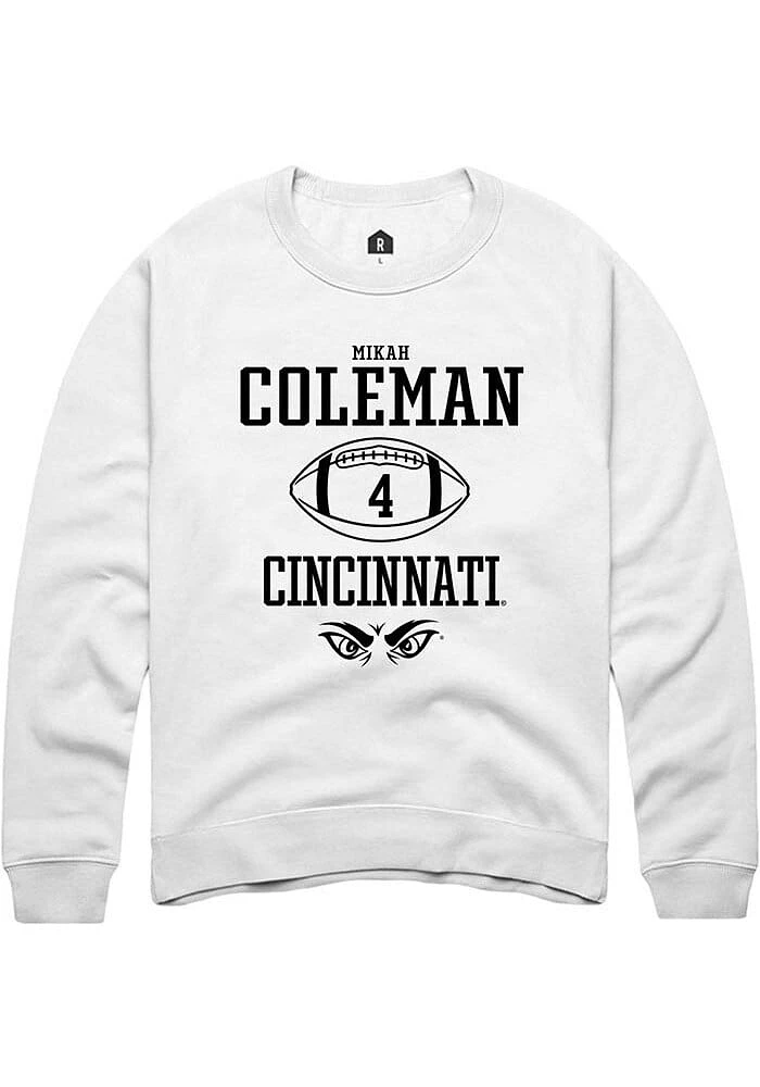 Mikah Coleman Rally Cincinnati Bearcats Mens NIL Sport Icon Long Sleeve Crew Sweatshirt