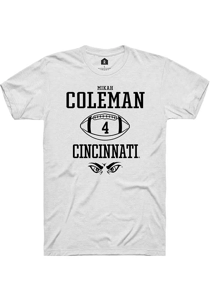 Mikah Coleman Cincinnati Bearcats Rally NIL Sport Icon Short Sleeve T Shirt