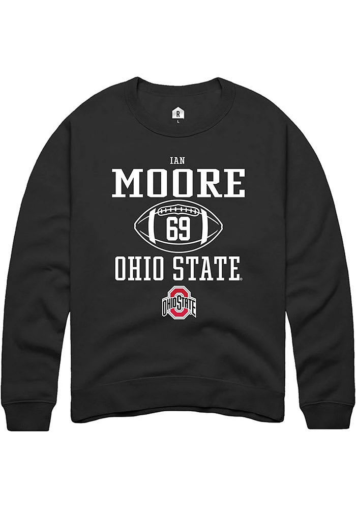 Ian Moore Rally Ohio State Buckeyes Mens NIL Sport Icon Long Sleeve Crew Sweatshirt