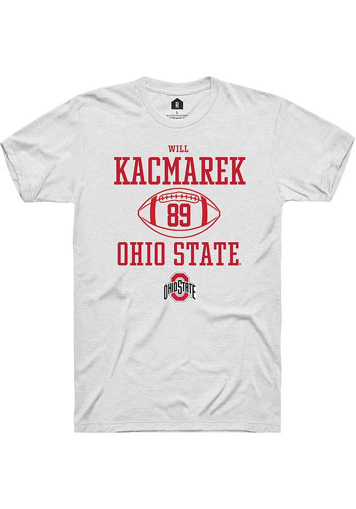 Will Kacmarek Ohio State Buckeyes Rally NIL Sport Icon Short Sleeve T Shirt