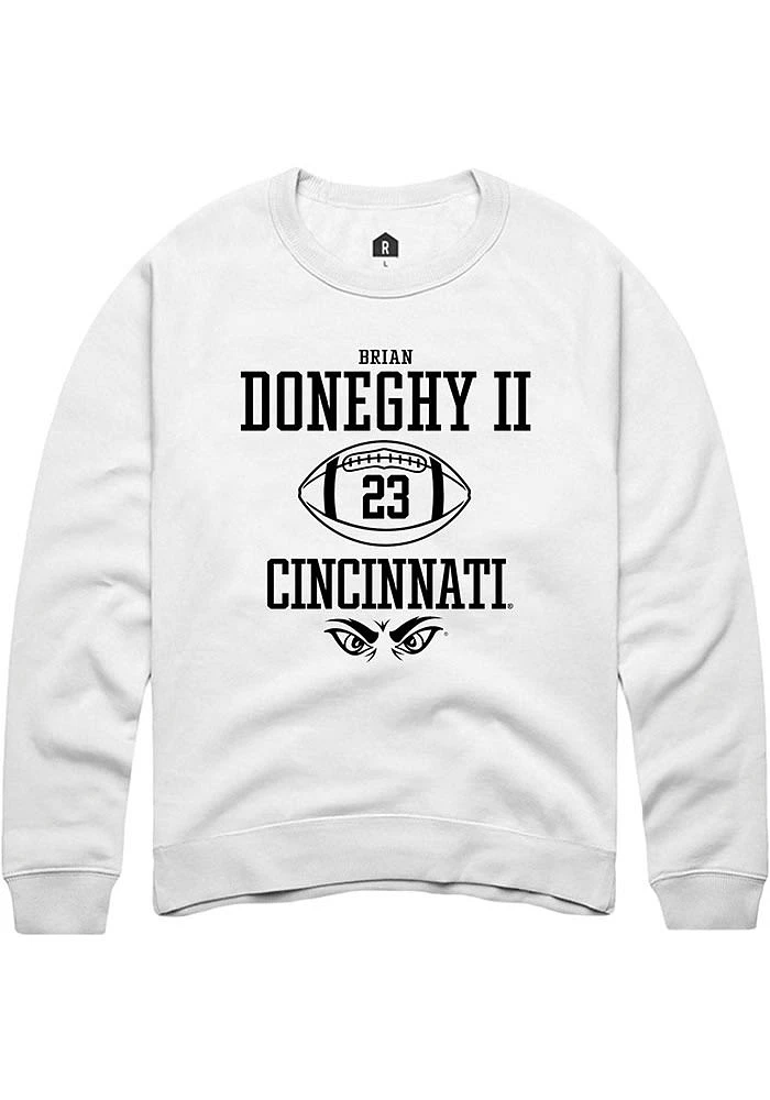 Brian Doneghy II Rally Cincinnati Bearcats Mens NIL Sport Icon Long Sleeve Crew Sweatshirt