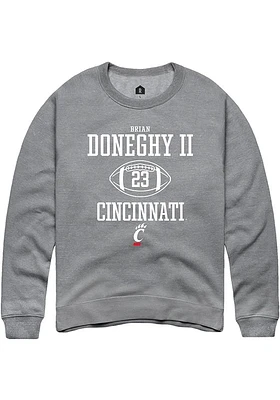 Brian Doneghy II  Rally Cincinnati Bearcats Mens Graphite NIL Sport Icon Long Sleeve Crew Sweats..