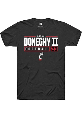 Brian Doneghy II Cincinnati Bearcats Rally NIL Stacked Box Short Sleeve T Shirt