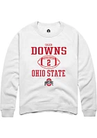 Caleb Downs Rally Ohio State Buckeyes Mens NIL Sport Icon Long Sleeve Crew Sweatshirt