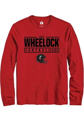 Jake Wheelock Cincinnati Bearcats Rally NIL Stacked Box Long Sleeve T Shirt