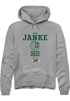 Bryn Janke  Rally Ohio Bobcats Mens Graphite NIL Sport Icon Long Sleeve Hoodie