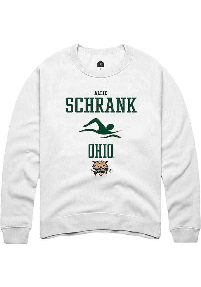 Allie Schrank Rally Ohio Bobcats Mens NIL Sport Icon Long Sleeve Crew Sweatshirt