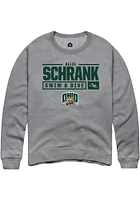 Allie Schrank  Rally Ohio Bobcats Mens Graphite NIL Stacked Box Long Sleeve Crew Sweatshirt