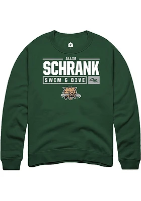 Allie Schrank Rally Ohio Bobcats Mens NIL Stacked Box Long Sleeve Crew Sweatshirt