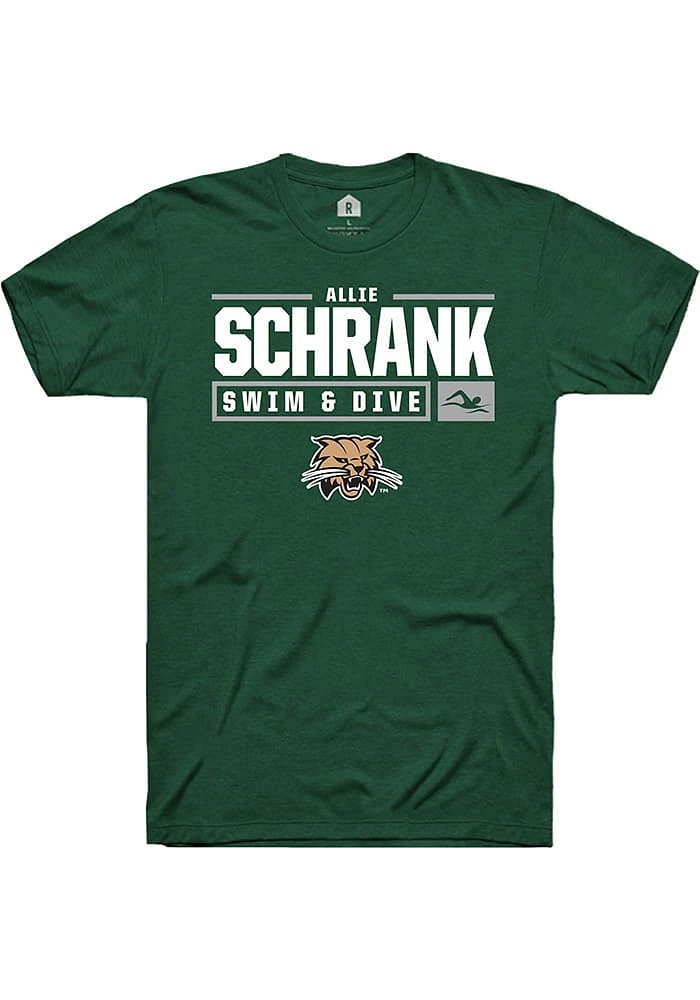 Allie Schrank Ohio Bobcats Rally NIL Stacked Box Short Sleeve T Shirt