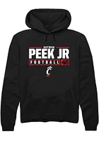 Antwan Peek Jr. Rally Cincinnati Bearcats Mens NIL Stacked Box Long Sleeve Hoodie