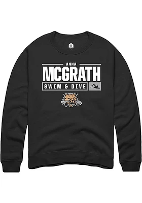 Anna McGrath Rally Ohio Bobcats Mens NIL Stacked Box Long Sleeve Crew Sweatshirt