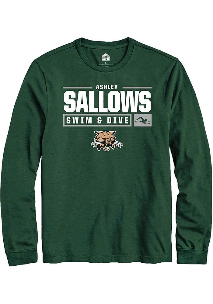 Ashley Sallows Ohio Bobcats Rally NIL Stacked Box Long Sleeve T Shirt