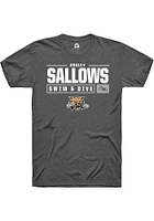 Ashley Sallows  Ohio Bobcats Dark Grey Rally NIL Stacked Box Short Sleeve T Shirt