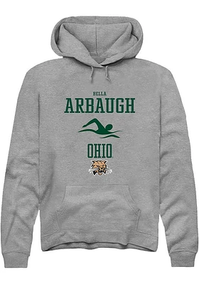 Bella Arbaugh  Rally Ohio Bobcats Mens Graphite NIL Sport Icon Long Sleeve Hoodie