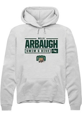 Bella Arbaugh Rally Ohio Bobcats Mens NIL Stacked Box Long Sleeve Hoodie