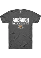 Bella Arbaugh  Ohio Bobcats Dark Grey Rally NIL Stacked Box Short Sleeve T Shirt