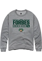 Emma Forbes  Rally Ohio Bobcats Mens Graphite NIL Stacked Box Long Sleeve Crew Sweatshirt