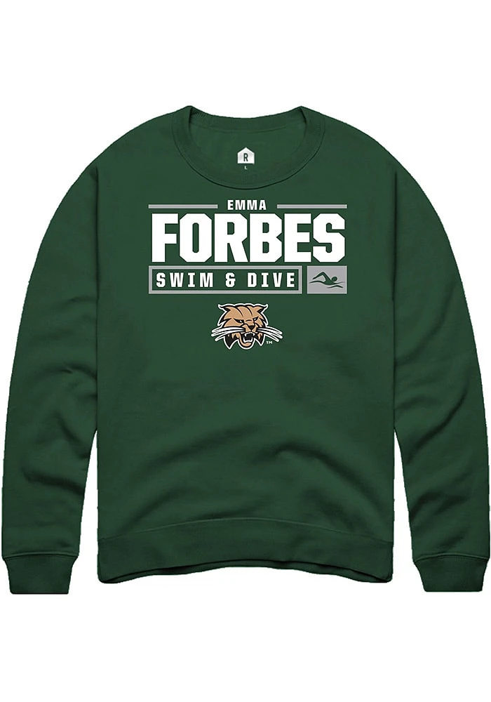 Emma Forbes Rally Ohio Bobcats Mens NIL Stacked Box Long Sleeve Crew Sweatshirt