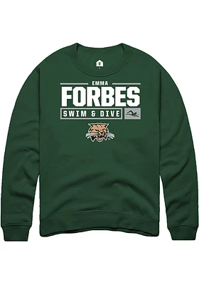 Emma Forbes Rally Ohio Bobcats Mens NIL Stacked Box Long Sleeve Crew Sweatshirt