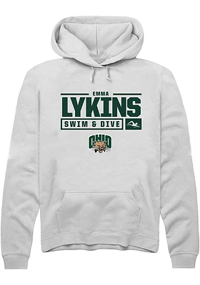 Emma Lykins Rally Ohio Bobcats Mens NIL Stacked Box Long Sleeve Hoodie