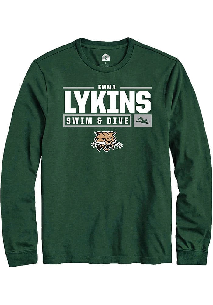 Emma Lykins Ohio Bobcats Rally NIL Stacked Box Long Sleeve T Shirt