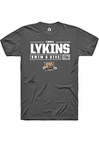 Emma Lykins  Ohio Bobcats Dark Grey Rally NIL Stacked Box Short Sleeve T Shirt