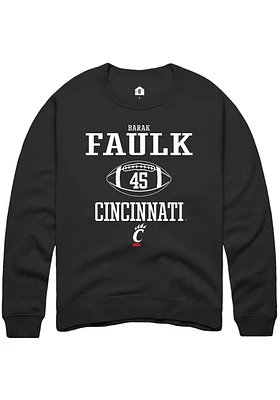 Barak Faulk Rally Cincinnati Bearcats Mens NIL Sport Icon Long Sleeve Crew Sweatshirt